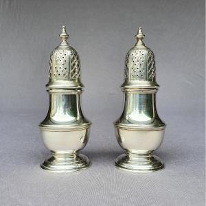 Pair Of Silver Shakers,  Ensko New York