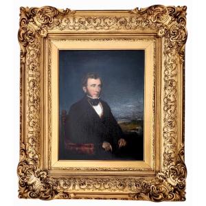  A Half-length British School Portrait Of A Gentleman, Circle Of George Chinnery (1774–1852)