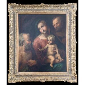 The Holy Family With Saint Jerome, After Correggio (antonio Allegri, C. 1489-1534)