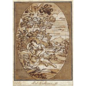 Antonio Domenico Gabbiani (florence 1652–1726) The Goddess Diana - 17th/18th Century Drawing