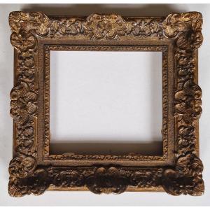 A 20th Century Reproduction Regency Baroque Frame, 19.7 X 21 Cm Sight Size