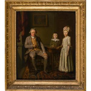 18th Century Old Master Painting English School, Circa 1775 - Conversation Piece