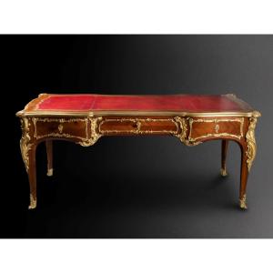 Louis XV Style Bureau Plat By Paul Sormani Circa 1870
