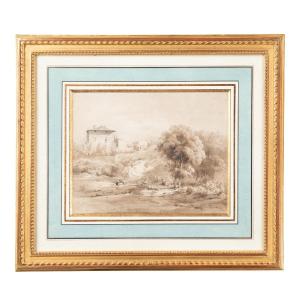 Jean-jacques De Boissieu - Farm In A Landscape