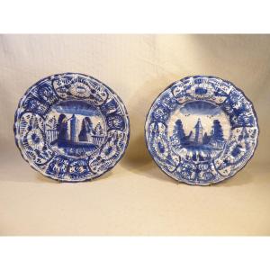 Pair Of 18th Century Delft Dishes