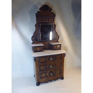 Miniature Chest Of Drawers With Mirror, 1911