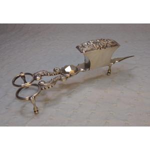 Rococo Silver Candle Snuffers. 19th Century.