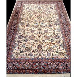 Sarough Rug, 200 Cm X 303 Cm, Hand Knotted Kork Wool In Iran Circa 1980 In Immaculate Condition