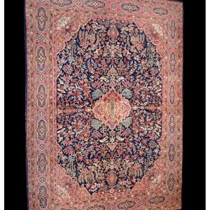 Tabriz Indo-persia, 151 Cm X 211 Cm, Hand-knotted Wool, Superb Decor, Very Good Condition Circa 1980