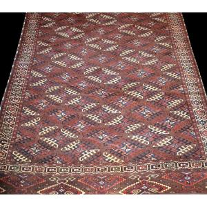 Tekké Carpet, 217 Cm X 347 Cm, Hand-knotted Wool Around 1960/70 In Turkestan, Very Good Condition
