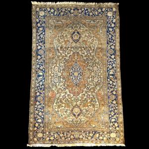 Antique Isfahan Rug, Persia, Early 20th Century, 133 Cm X 208 Cm, Hand-knotted Wool, Superb