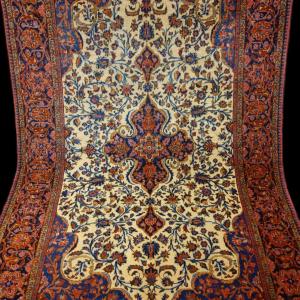 Kashan, 127 X 204 Cm, Hand-knotted Wool In Iran, First Part Of The 20th Century, Very Good Condition