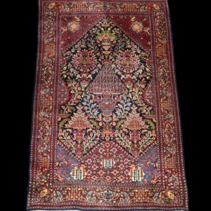 Floral Kashan With Trees Of Life, 128 Cm X 202 Cm, Circa 1950, Hand-knotted Kork Wool In Iran