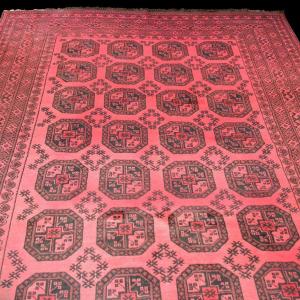 Afghan Rug, 245 X 325 Cm, Wool On Wool, Hand-knotted In Afghanistan Around 1970-80, In Good Condition