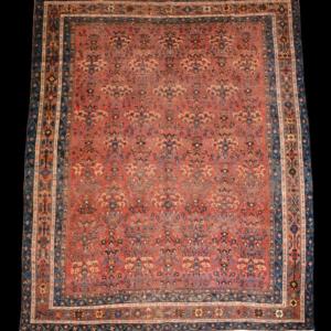 Old Afshar, Floral Decoration, 143 X 178 Cm, Hand-knotted Wool, Persia, Iran, Late 19th Century, Early 20th Century