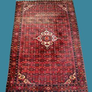 Hamadan Rug, Abrash, 213 Cm X 305 Cm, Hand-knotted Wool In Iran Circa 1980 In Very Good Condition