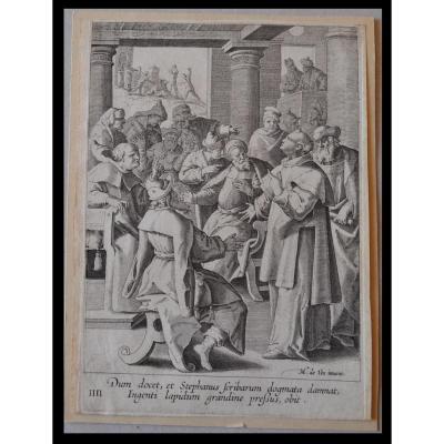 Johannes SADELER (1550-1600) rare gravure 1590