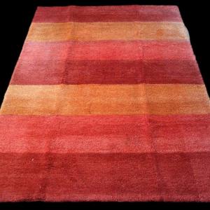 Gabbeh Rug, 140 X 200 Cm, Hand Knotted Wool, Iran Circa 1970-1980, Perfect Condition, Thickness 3 Cm
