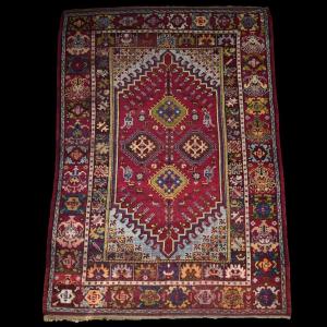 Old Zerbiya Rug, Rabat Rug, 167 Cm X 238 Cm, Hand-knotted Wool In Morocco Late 19th Century