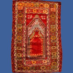 Old Kirsehir Rug, 88 X 126 Cm, Hand-knotted Wool, Anatolia, Türkiye, First Part Of The 19th Century