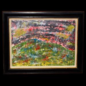 Erwin Steinbach (1964-) "spring" Mixed Technique, Acrylic, Gouache, Oil