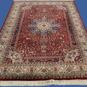 Tabriz Rug, 172 Cm X 247 Cm, In Hand-knotted Wool Circa 1970-1980, In Perfect Condition