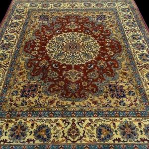 Signed Tabriz Rug, 200 X 250 Cm, Hand-knotted Kork Wool In Iran Circa 1970-1980 In Very Good Condition