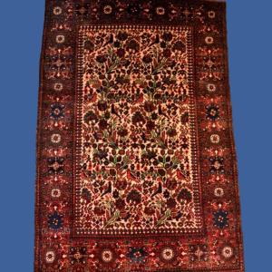 Sarough Rug, 130 Cm X 194 Cm, Hand-knotted Kork Wool In Iran, Mid-20th Century In Very Good Condition
