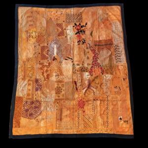 Antique Mirror Embroidery Or Large Sheesha, 206 X 242 Cm, Gujarat, India, 1980, Very Good Condition