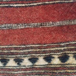 Berber Blanket, Virgin Wool, 128 X 182 Cm, Woven By Women, Haouz, Morocco Before 1950