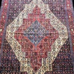 Antique Senneh Rug, 144 X 214 Cm, Hand-knotted Wool, Iranian Kurdistan, Beautiful Antique Persian