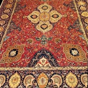 Antique Tabriz Rug Signed, 262 X 377 Cm, Hand-knotted Wool In Iran, Persia 1900 - 1920