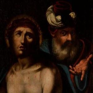 Provençal School, Important "ecce Homo" Workshop Of Parrocel, 17th Century, Oil On Canvas
