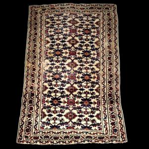 Antique Veramin Rug, 156 Cm X 242 Cm, Hand-knotted Wool In Persia, Iran, Kadjar, 19th Century