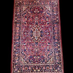 Kashan Rug, 134 X 213 Cm, Hand-knotted Kork Wool In Iran Circa 1970-1980, In Perfect Condition