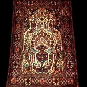 Antique Tehran Rug, 138 X 206 Cm, Hand-knotted Wool In Iran, Early 20th Century, 1920-1930