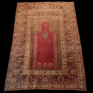 Kayseri Rug, 143 Cm X 207 Cm, Wool & Silk Hand Knotted In Türkiye, 1920-30 In Very Good Condition