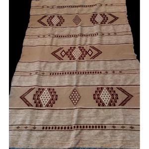 Berber Blanket, Virgin Wool, 156 X 228 Cm, Woven By Women, Tunisia, Perfect Condition