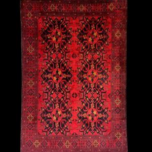 Turkmen Carpet, Central Asia, 198 X 298 Cm, Hand-knotted Wool In Turkmenistan 1970, Perfect