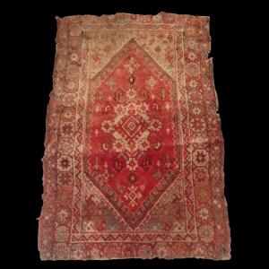 Antique Kiz Carpet, Kirsehir?, Anatolia, 107 X 160 Cm, Wool On Wool, Beautiful 19th Century Artifact