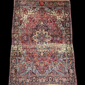 Ghoum Carpet Dated 1923, 137 X 199 Cm, Hand-knotted Wool & Silk, Signed, Iran
