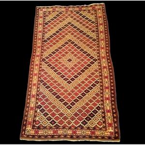 Afghan Rug With Stylized Flowers, 100 X 175 Cm, Woven Around 1950, Bam Region, Very Good Condition