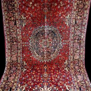 Macchad Rug, 137 X 230 Cm, Hand-knotted Wool In Iran Circa 1950, In Good Condition