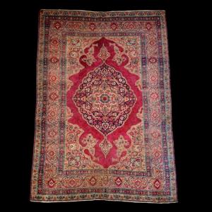 Antique Tabriz Rug, 143 X 212 Cm, Hand-knotted Wool, Iran, Late 19th Century, Collector's Condition, Persian