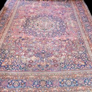 Kirman Rug, Qajar Style, 316 X 432 Cm, Hand-knotted Wool Made In Iran At The End Of The 19th Century.