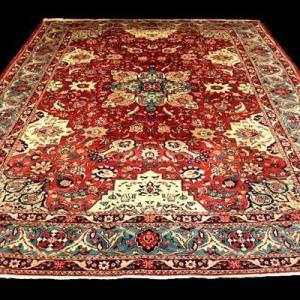 Tabriz Rug, 228 X 330 Cm, Hand-knotted Kork Wool, Circa 1960-1970 In Iran, Very Good Condition