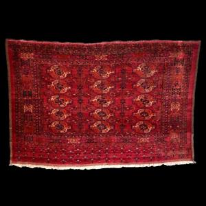 Tekké Chouval Rug, Turkestan, 104 Cm X 167 Cm, Wool On Wool, Late 19th Century, Early 20th Cent