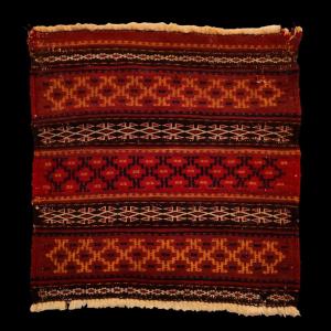Khorjin, Satchel Front, Persia, Hand-knotted Wool, 1900 - 1920, Good Condition