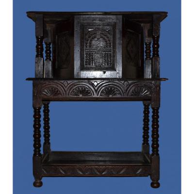 Oak Sideboard XVIII Century With A Door