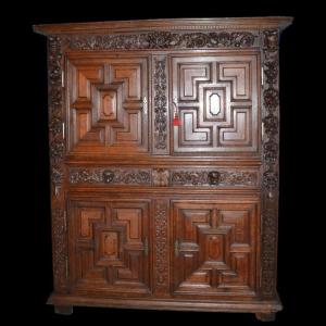 Mariage Wardrobe,or Buffet, Normandy France, XVII Century